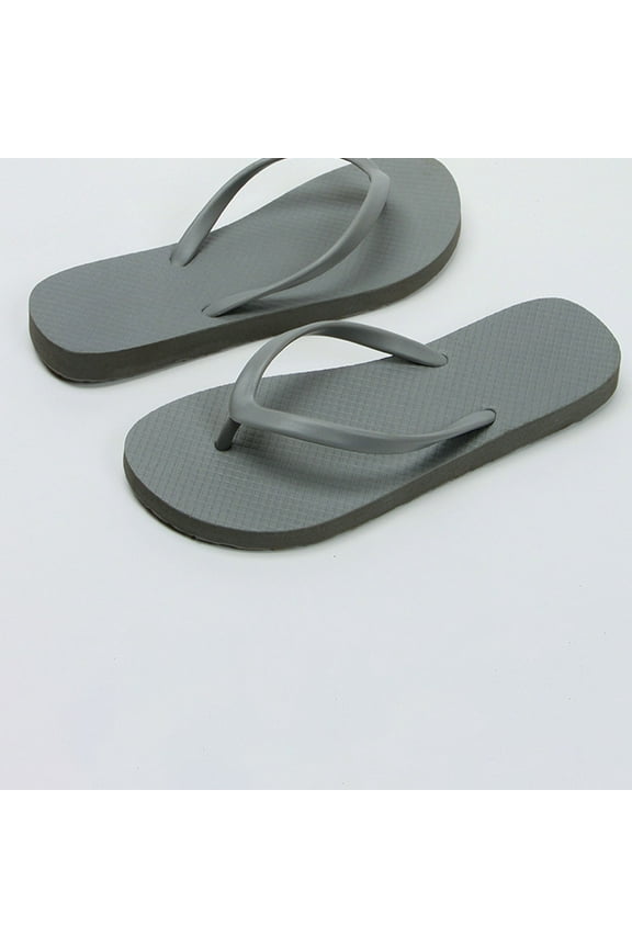 Women Ladies Slim Anti-Slip Soft Sole Flip Flops Shower Slippers Flat Sandals Summer Bathroom Beach Pool Ultra Lightweight Basic Thongs Rubber Soft Slide Slip-on Shoes