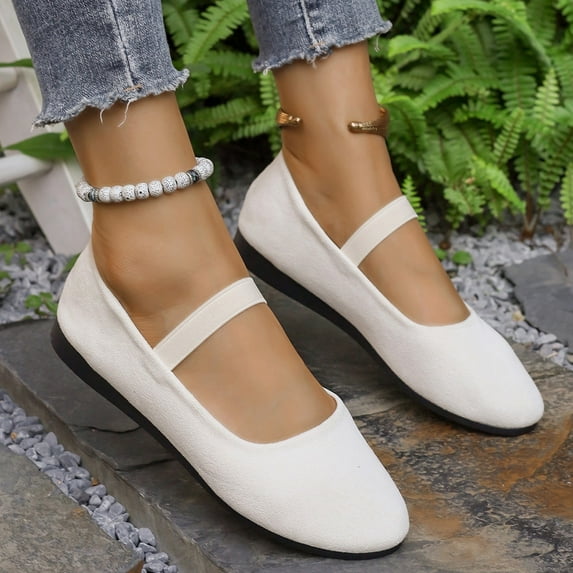 CPNG Women Mary Jane Dress Shoes Low Heel Princess Ballet Flats Round Toe Slip on Ankle Strap Dressy Comfortable Flats Wedding Party Glitter Shoes