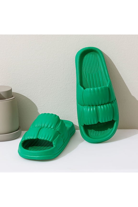 Women Men Cloud Lightweight Outdoors Beach Slippers Home Couple Shoes Indoor Outdoor Soft Soled Pillow Slippers Super Comfy Non-Slip House Shoes Slides Unisex