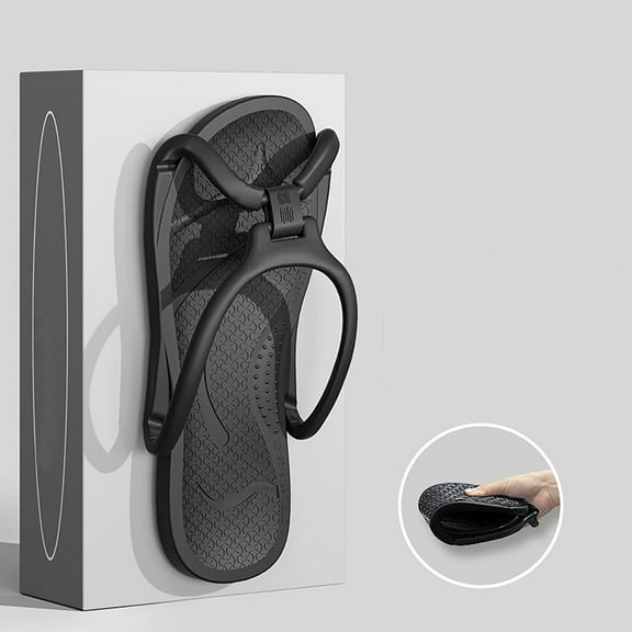 CPNG Women Men Foldable Portable Hotel Lightweight Sandals Travel Slippers Shower Shoes Non-Slip Quick-Dry Portable House Shoes Comfy Camp Travel Slippers