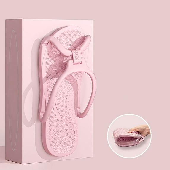 CPNG Women Men Foldable Portable Hotel Lightweight Sandals Travel Slippers Shower Shoes Non-Slip Quick-Dry Portable House Shoes Comfy Camp Travel Slippers