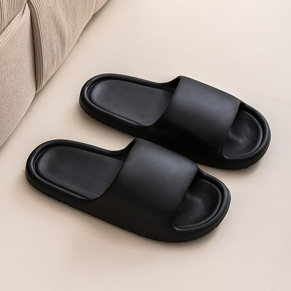 CPNG Women and Men Cloud Slides Pillow Slippers Non-Slip Sole House Shower Sandals Cushioned Thick Soft Sole Quick Dry Home Bathroom Pool Comfy Shoes