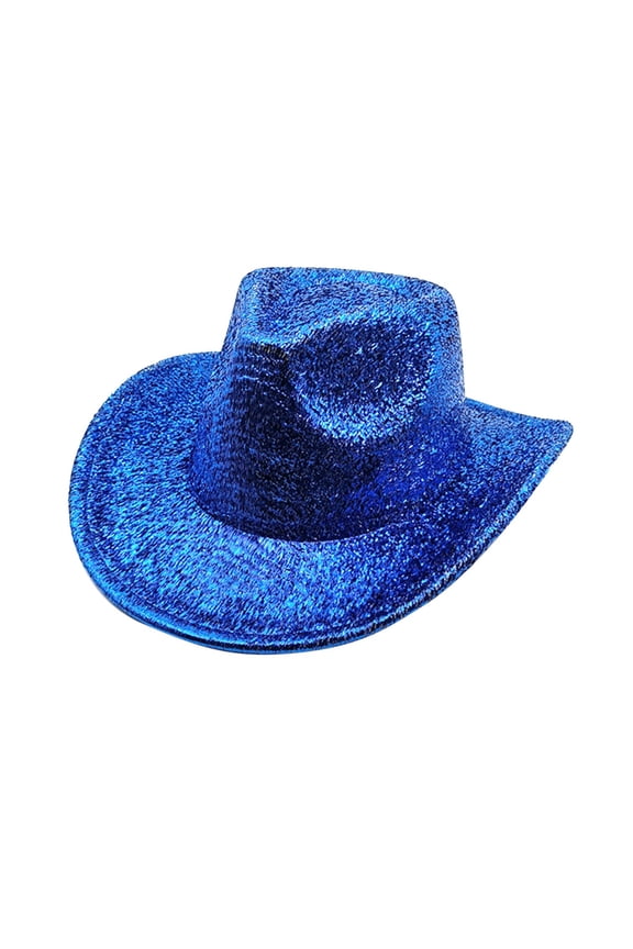 Women's Men's Wool Wide Brim Classic Roll Up Western Cowboy Hats Solid Color Panama Hat for Girl Women Men Costume Party