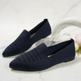 thumbnail image 1 of CPNG Women's Woven Ballet Flat Women Dolly Shoes Pointy Fashion Cutouts Breathable Knit Work Office Soft Dress Ballet Flat Shoes Driving Walking Knitted Shoes, 1 of 8