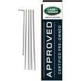 thumbnail image 1 of CPO Advertising Rectangle Feather Banner Flag Sign with Pole Kit and Ground Spike, Compatible with Land Rover Signs, 1 of 3