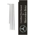 thumbnail image 1 of CPO Advertising Rectangle Feather Banner Flag Sign with Pole Kit and Ground Spike, Sign Compatible with Mercedes, 1 of 3