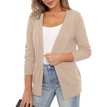 Celeste Full Size Open Front Cardigan with Pockets main image 1