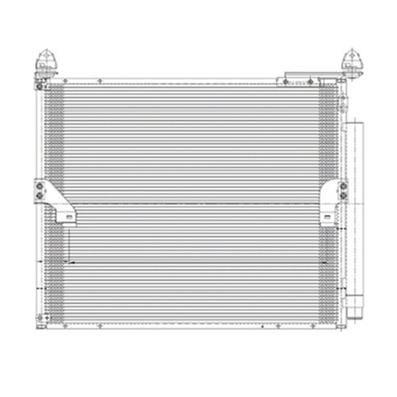 cpp air conditioning condenser for 10-15 toyota 4runner to3030317