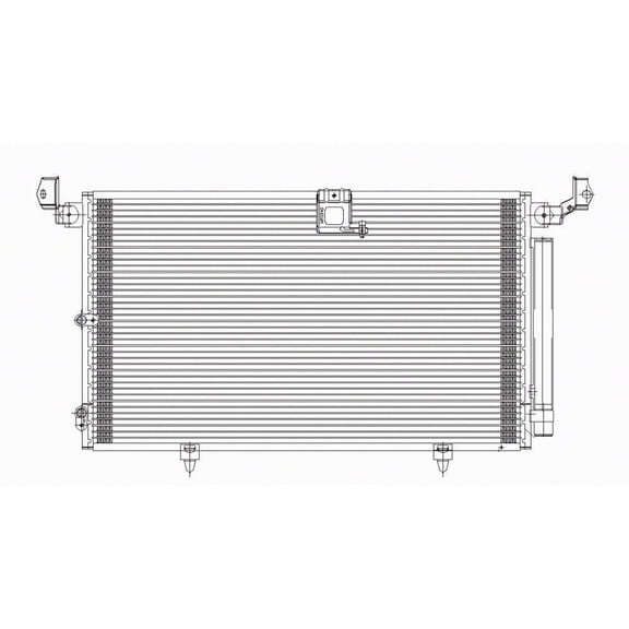 oe replacement a/c condenser lexus rx300 1999-2003 (partslink lx3030107)