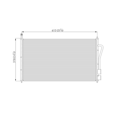 oe replacement a/c condenser ford focus 2000-2005 (partslink fo3030111)