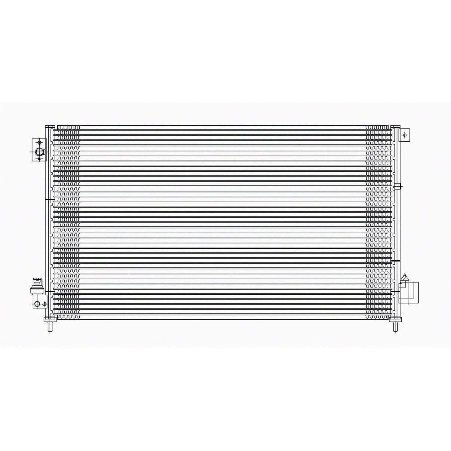 oe replacement a/c condenser honda accord hybrid 2003-2007 (partslink ho3030130|ho3030131|ho3030139)