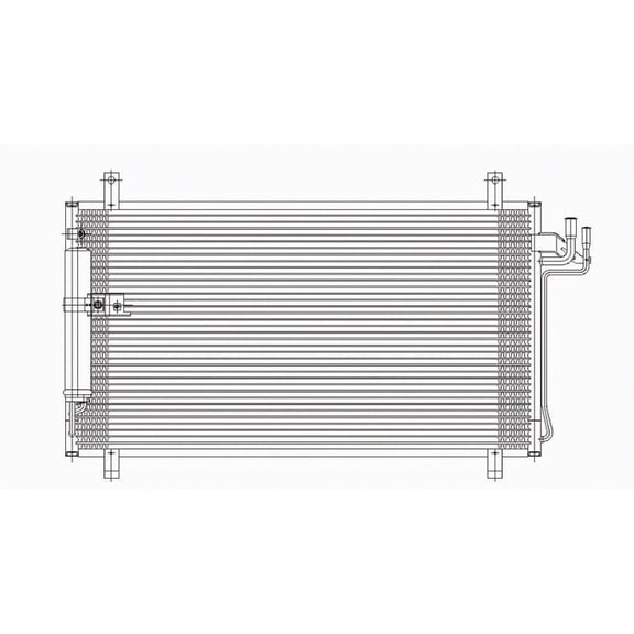 oe replacement a/c condenser infiniti g35 coupe 2003-2007 (partslink in3030119|in3030121)