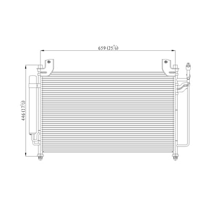 oe replacement a/c condenser mazda cx7 2007-2012 (partslink ma3030153)