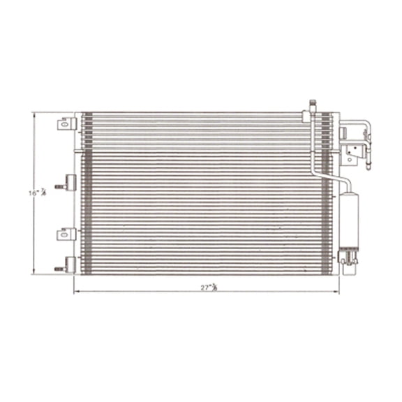 oe replacement a/c condenser ford focus 2008-2011 (partslink fo3030218)
