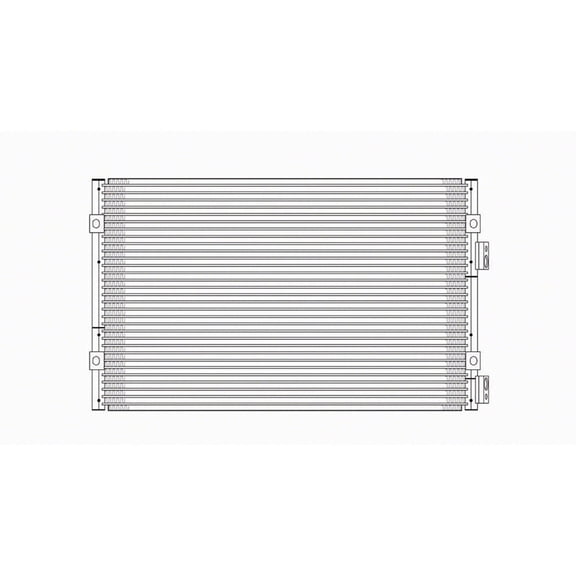 oe replacement a/c condenser chrysler pt cruiser 2001-2002 (partslink ch3030111|ch3030208)