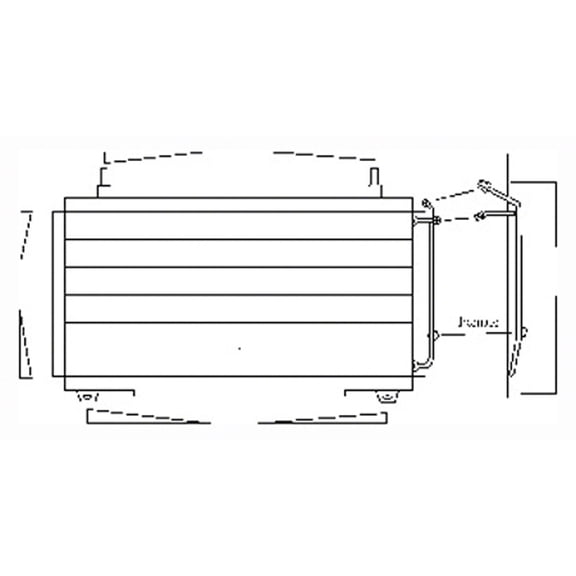 CPP Air Conditioning Condenser for Mercedes-Benz C-Class MB3030101