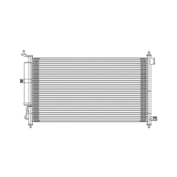oe replacement a/c condenser nissan cube 2007-2012 (partslink ni3030163)