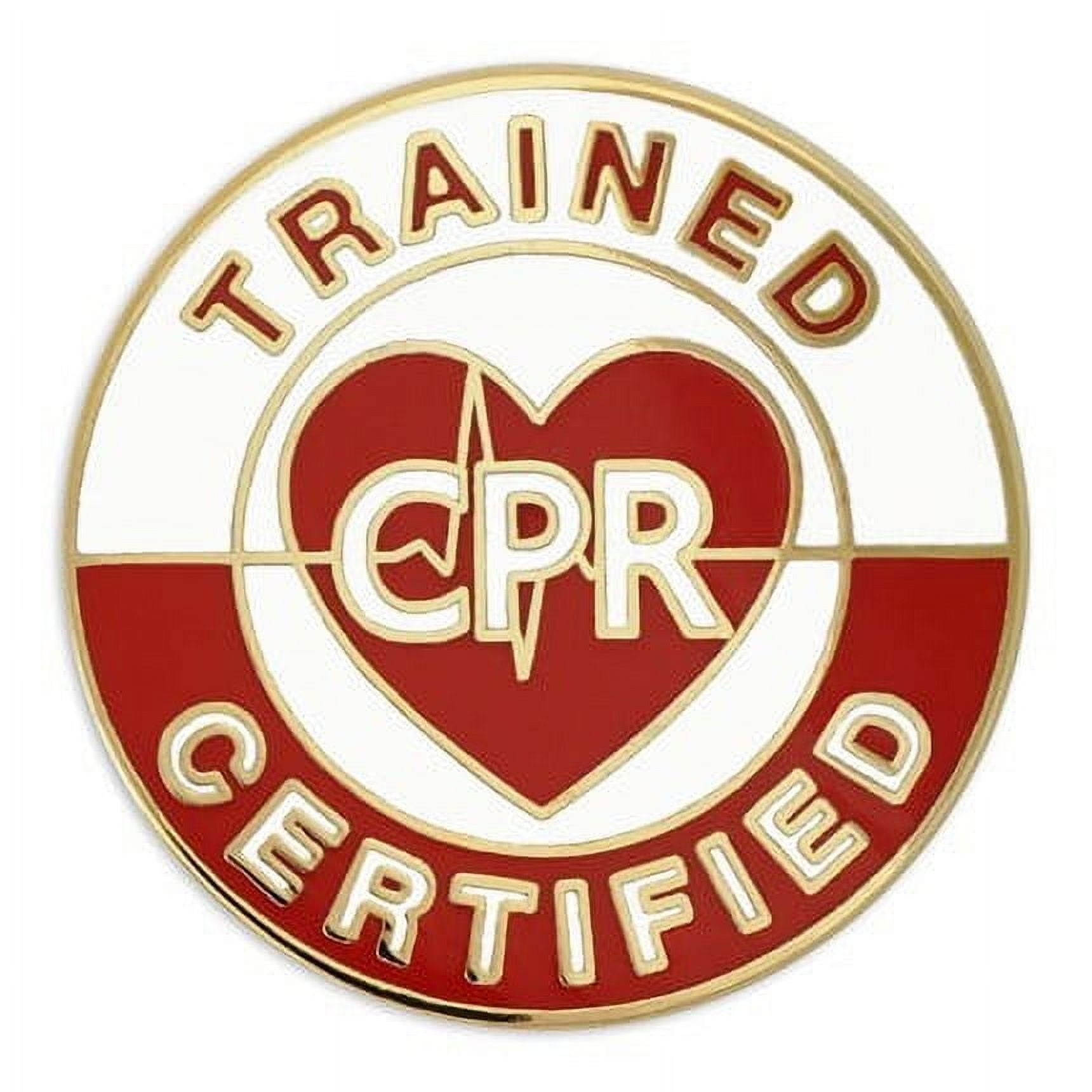 PinMart CPR Certified Button Pin - Unisex 5 Pack of Enamel Pins ...
