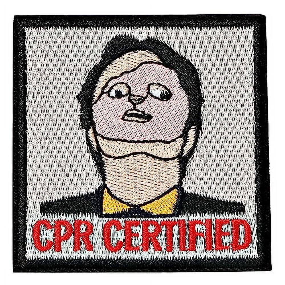 CPR Certified Patch, 1 Pc Embroidered Morale Patch with Hook Fastener