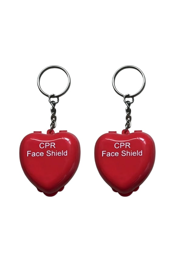 CPR Face Mask Breathing Face Cover With Single Way Valving For Emergencies Rescuing Practical Keychains Design In 3 Color