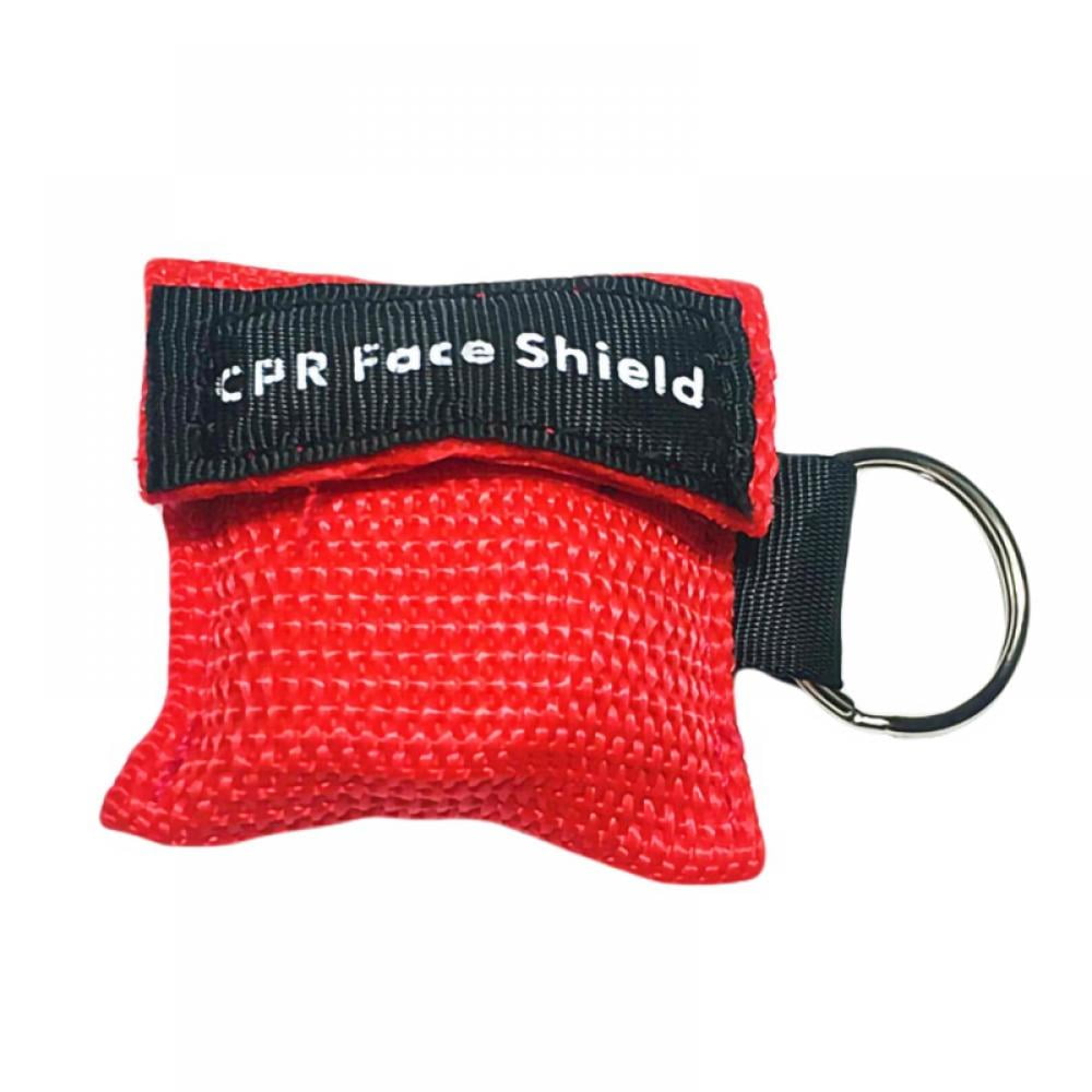 CPR Face Shields, 2 Pack CPR Resuscitation Face Mask Keychain Pouch for  First Aid Heart Resuscitation Training