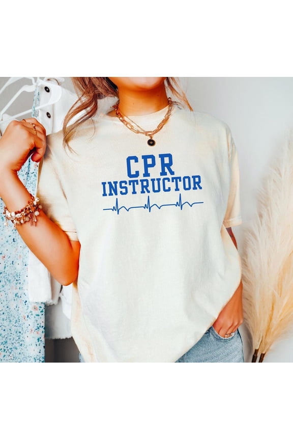 CPR Instructor Shirt, EMT Shirt, Ems Bls Training Tshirt, CPR Class Teacher Trainer Tee Medical Certification Instructor