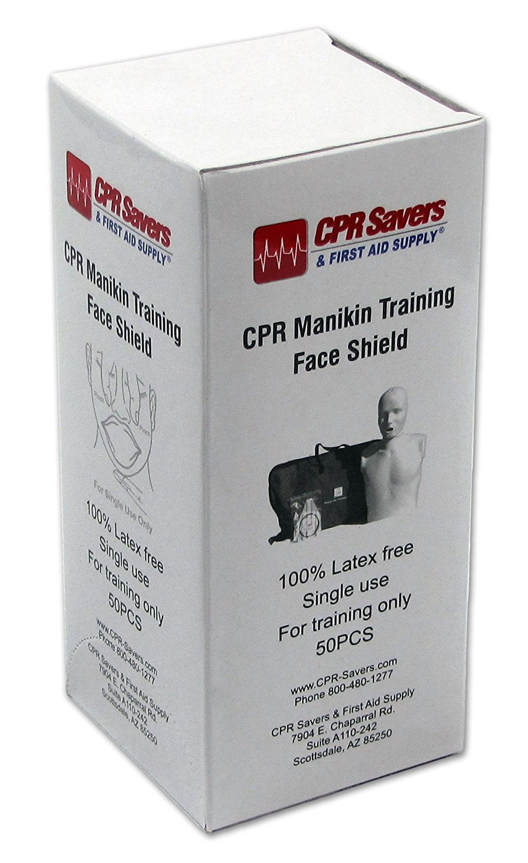 CPR Savers and First Aid Supply CPR Training Face Shields for Easy  Sanitation on Manikins (1) 