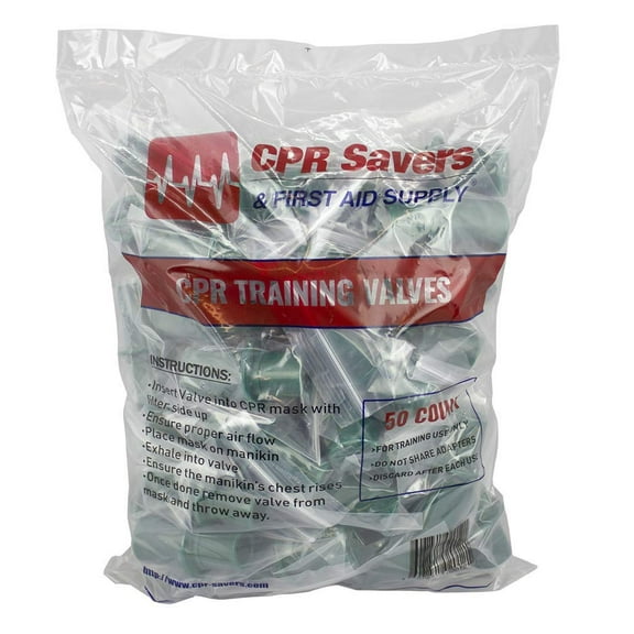CPR Savers and First Aid Supply's 100-Pack One-Way Micromask Training Valves