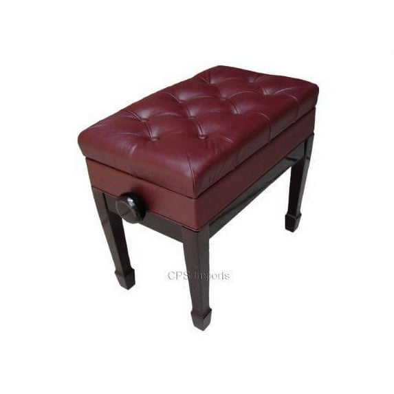 CPS Adjustable Artist Piano Bench in Mahogany