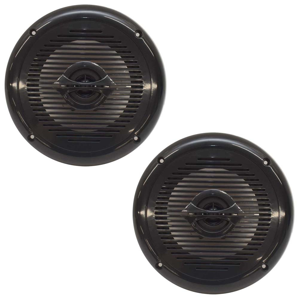 CPS Boat Coaxial Speakers CPS650CXB | 2-Way 80W 6.5 Inch Black (Pair) - image 1 of 4