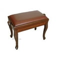 thumbnail image 1 of CPS Genuine Leather Classic Adjustable Piano Bench in Walnut, 1 of 1