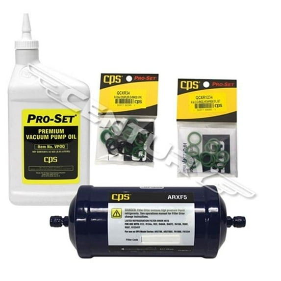 CPS Products  Fx Series Maintenance Kit Filter - Vacuum Pump Oil - Coupler O Rings