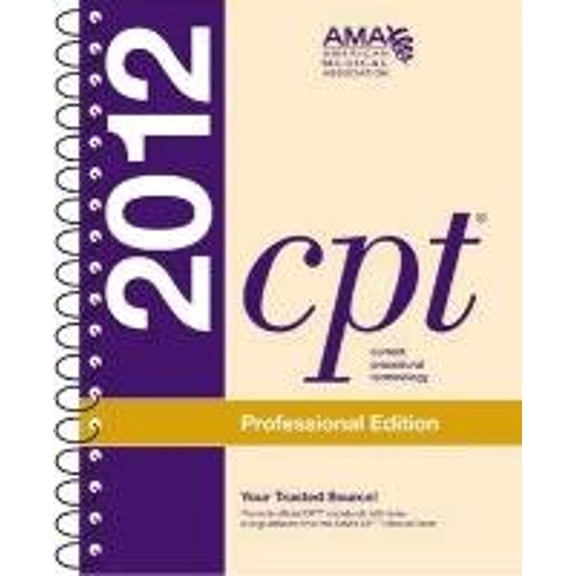 Pre-Owned CPT Professional 2012 (Spiralbound) (Paperback) 1603595686 9781603595681