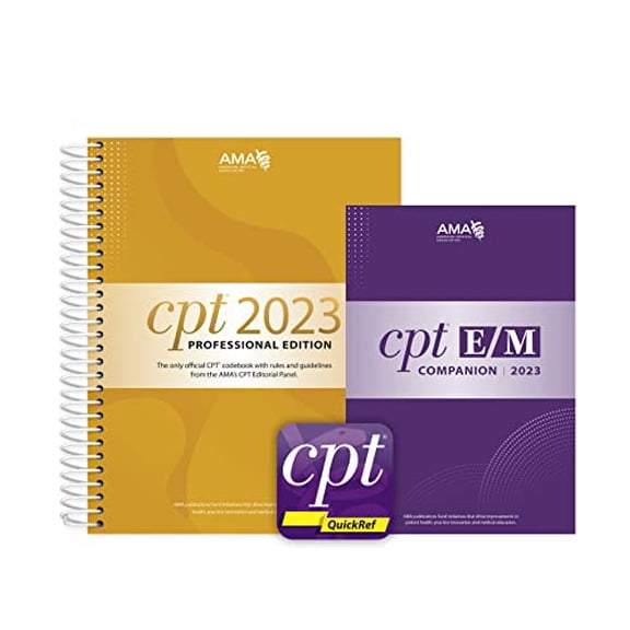 Pre-Owned CPT Professional 2023 and E/M Companion 2023 and CPT QuickRef APP Bundle (Other)