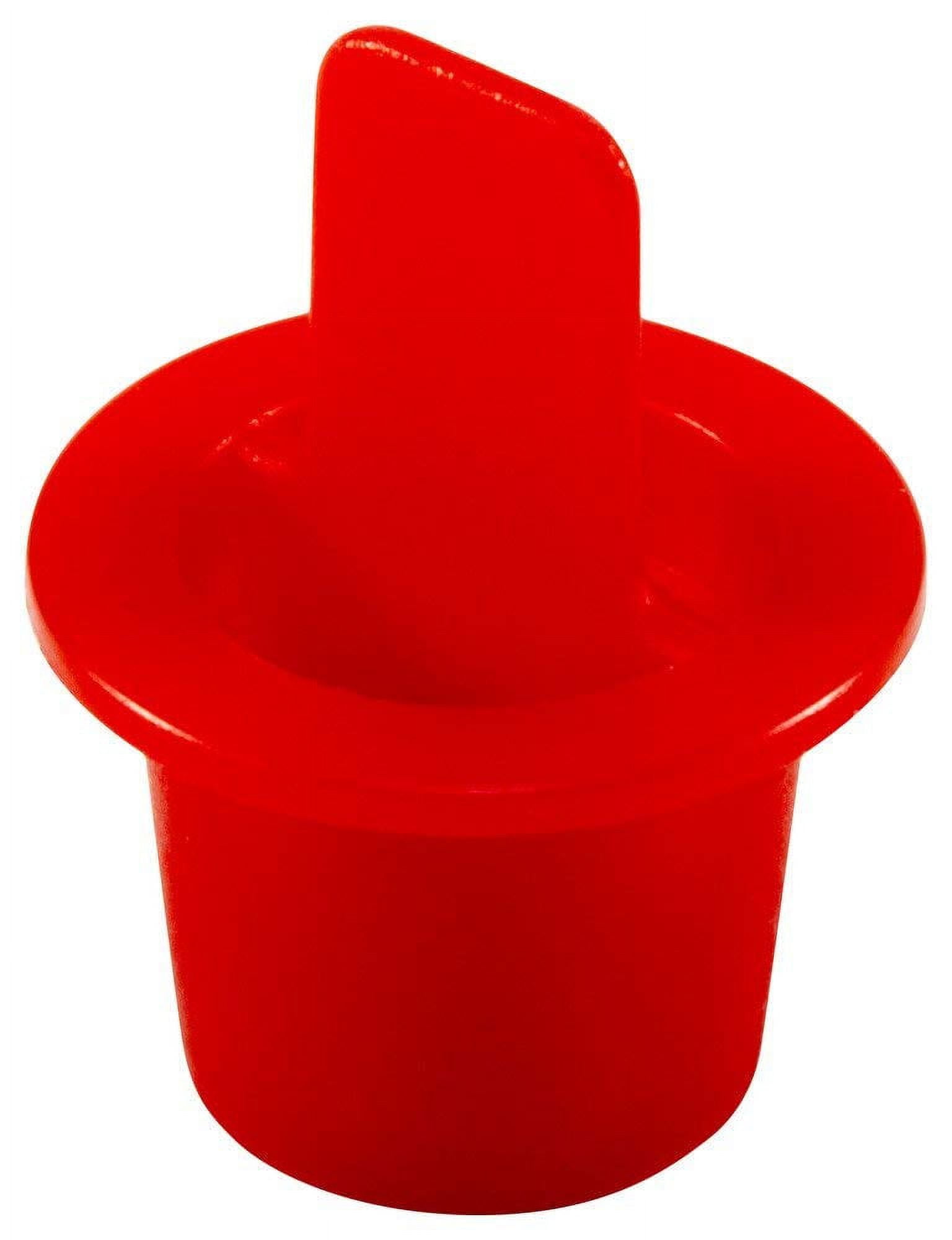 CPT Series – Plastic Center Pull-Tab Tapered Plug, 1000 Pack, Red LD-PE ...