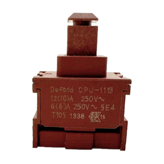 CPU-1113 Auto Locking 12A 250V Power Switches Push Button 2 Pin Switches Locks Button For Power Tools And Home Appliances