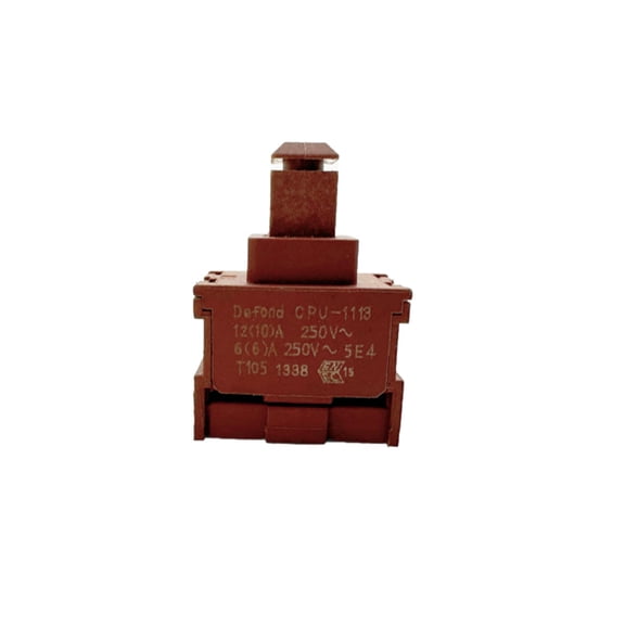 Multipurpose 12A 250V Push Button Switches CPU-1113 Auto Locking 2 Pin Power Switches Locks Button for Water Heater