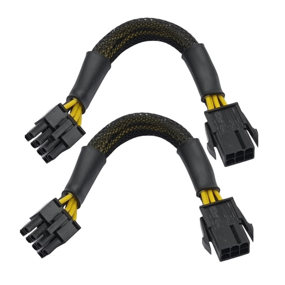 CPU 6Pin to 8Pin Power Supply Line Graphics Video Card Extender Cable Power Cable for Graphics Card Chassis Accessories