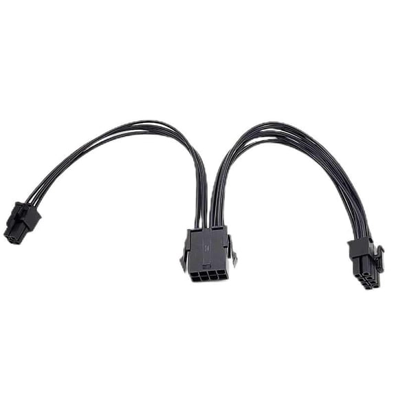 CPU 8Pin Female to CPU 8Pin + 4Pin Male Power Extension Adapters Cable 20CM CPU 8P to 8P+4P Splitter 2PCS