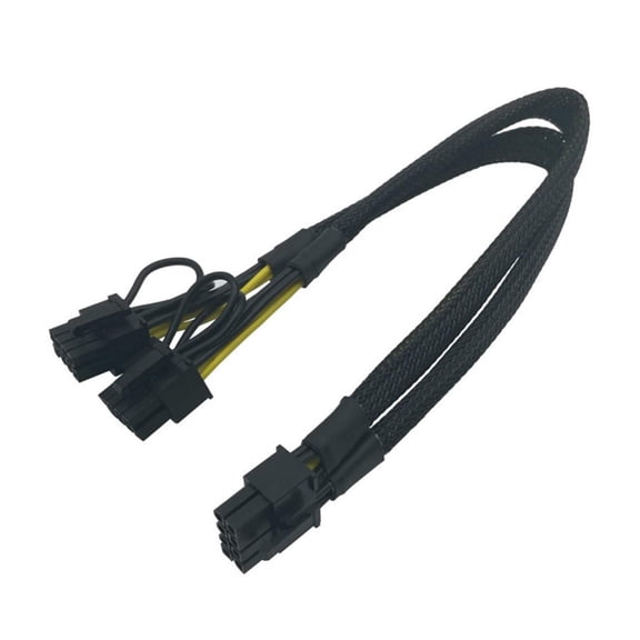 CPU 8Pin Male to 2x 8Pins Male PCIE Converter for Mainboard CPU Power Adapter Y Splitter 8Pin Extension Cable 40cm