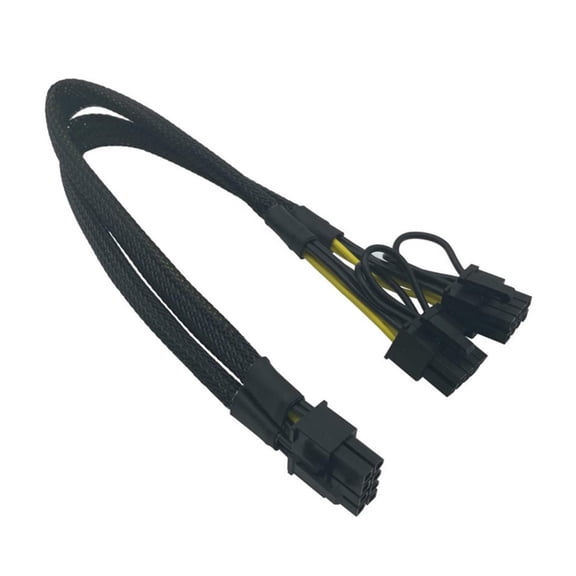 CPU 8Pin Male to 2x 8Pins Male PCIE Converter for Mainboard CPU Power Adapter Y Splitter 8Pin Extension Cable 40cm