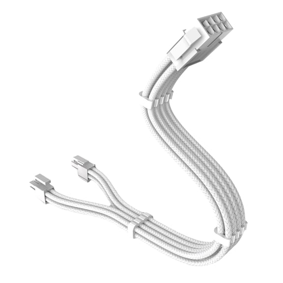 CPU 8pin Male to 4+4pin Detachable Male Nylon Extension Cable Motherboards Power Adapter Cord for Mainbiard 11.8inch