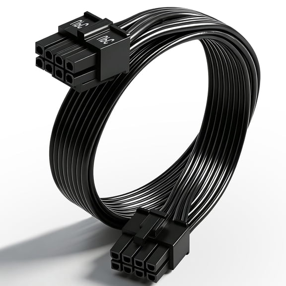 CPU Cable for PSUs, CPU 8 Pin Male to CPU 8 Pin (4+4 Detachable) Male EPS-12V Motherboard Power Adapter for Thermaltake ARESGAME Power Supply 25-inch(63cm)