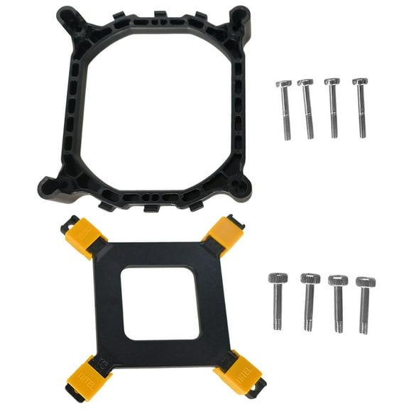 CPU Cooler Fan Bracket Kit with Mounting Screws for LGA 1150 1151 1155 1156 1366 1700 Cooling Fans Repair Part