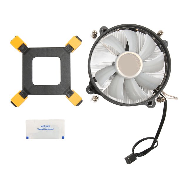 CPU Cooler Heatsink High Speed Silent 3 Wire Aluminum Desktop Computer