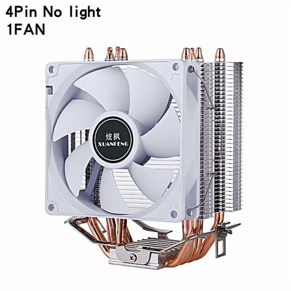 CPU Cooling Fan 4 Heat Pipe Cooler Processor Efficient Air-Cooled 3P/4P Installing LGA775 115x 1200 1700 1356 1366 AMD i3 i5 i7