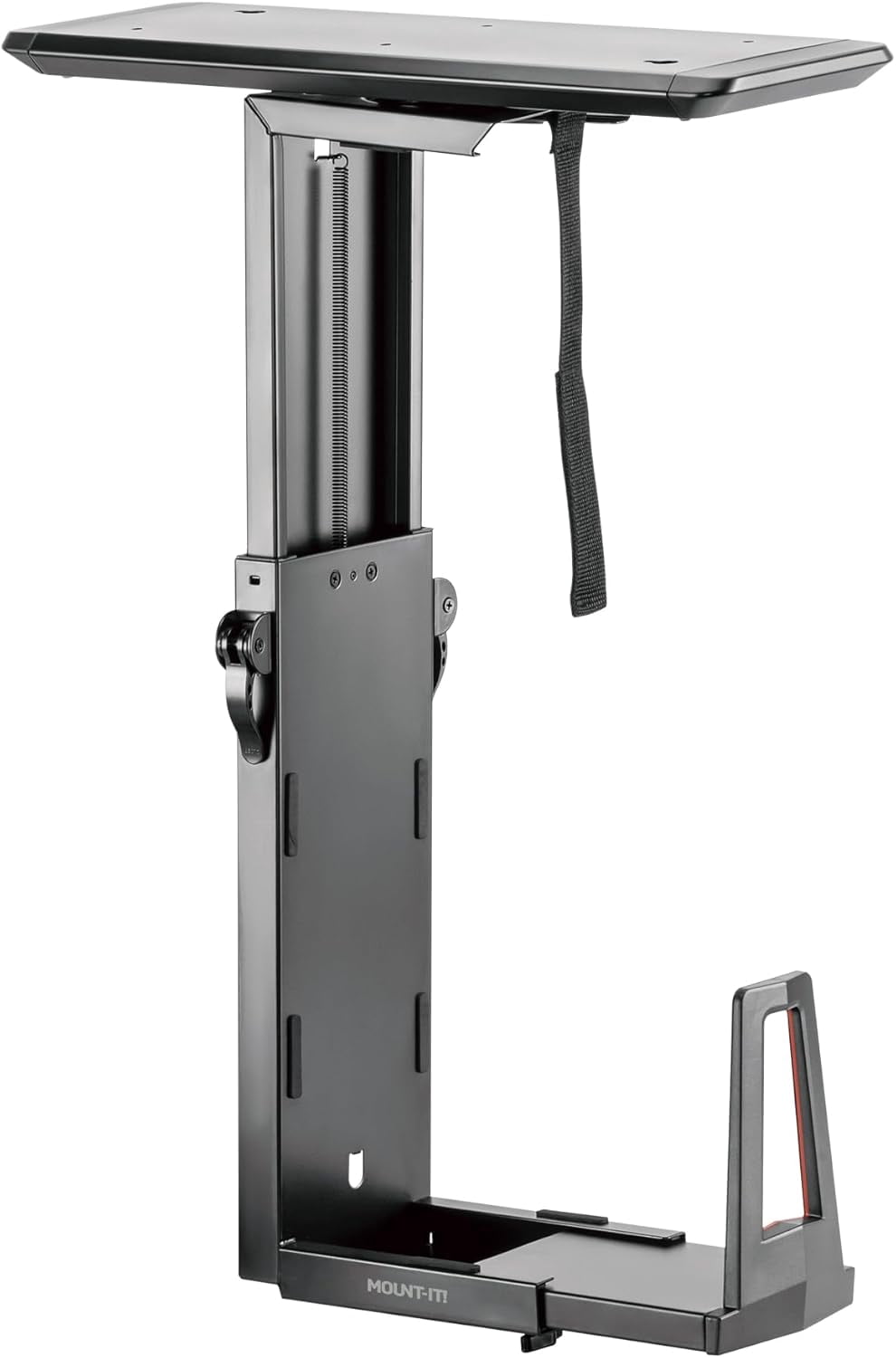 CPU Desk Mount Bracket Rack, Adjustable Computer Tower with Sliding ...