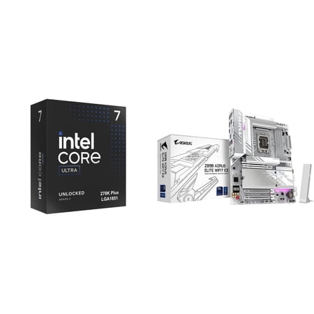 NEWEGG CPU Motherboard Combo- Core Ultra 7 270K Plus Processor 24 cores Bundle with Z890 AORUS ELITE WIFI7 ICE Ultra Core (Series 2) LGA 1851, ATX, DDR5, 4x M.2, PCIe 5.0, Thunderbolt 4