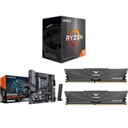 CPU Motherboard Memory Combo - AMD Ryzen 5 5500 Bundle with GIGABYTE B550M GAMING X WIFI6 and Team Group TLZGD416G3600HC18JDC01