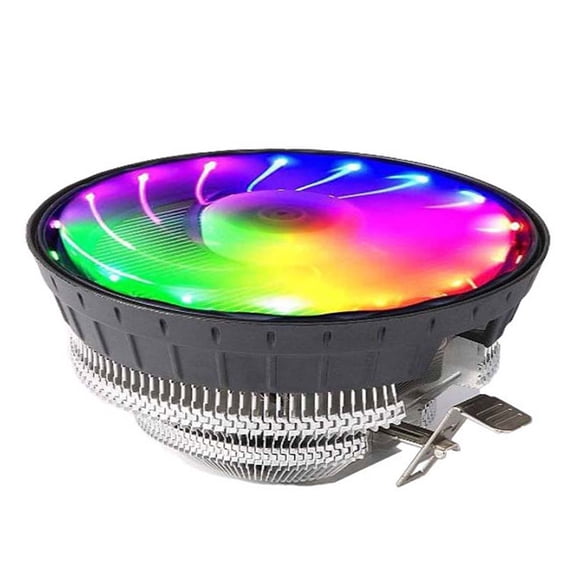 CPU Radiator Low Noise RGB Glowing Cooling Fan for Desktop Computer 775AMDIn